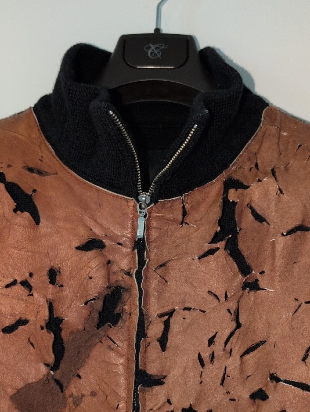 Men's Black & Rust Zip-Front Jacket - Picture 2 of 9